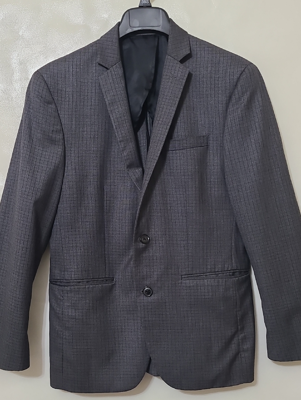 Bar III Men's Slim Fit Grey Two-Button Sport Coat Blazer -‎ Size 38S